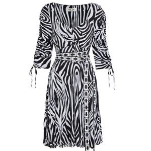 DIANE VON FURSTENBERG zebra-print jersey dress